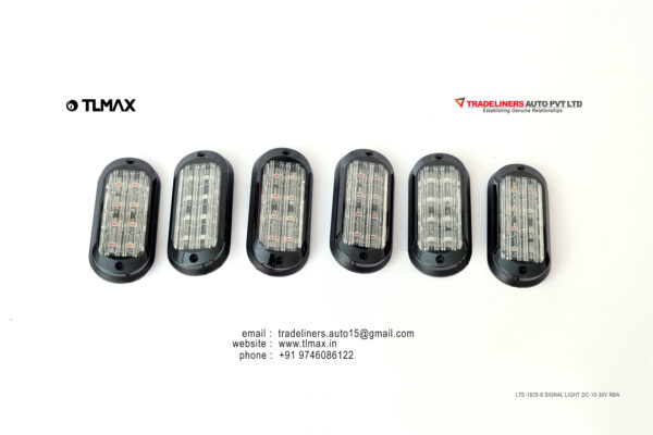 Surface mounting light 1835 8 Led Red/Blue Amber