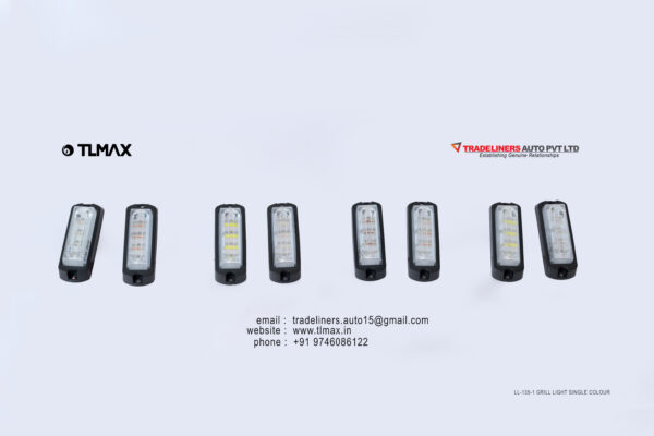 Side light for ambulance LED 135-1 single colour  Red/White/blue/amber set of 6 pcs