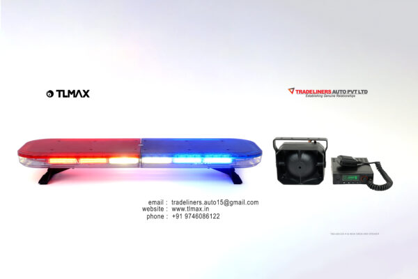 BAR LIGHT 685103 H  1000mm RWB 12V LED with 100W siren & Speaker